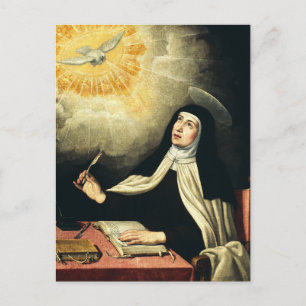 Heilige Teresa von Avila Mystikerin des Feuers Kun Postkarte