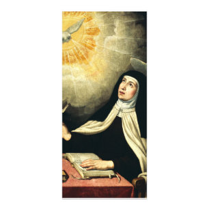Heilige Teresa von Avila Mystikerin des Feuers Kun Werbekarte