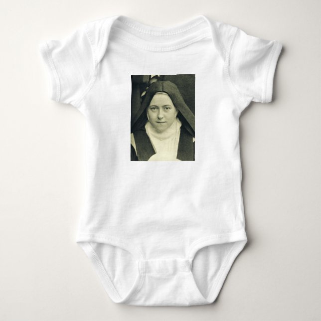 Heilige Therese des Kindes Jesus und das heilige G Baby Strampler (Vorderseite)