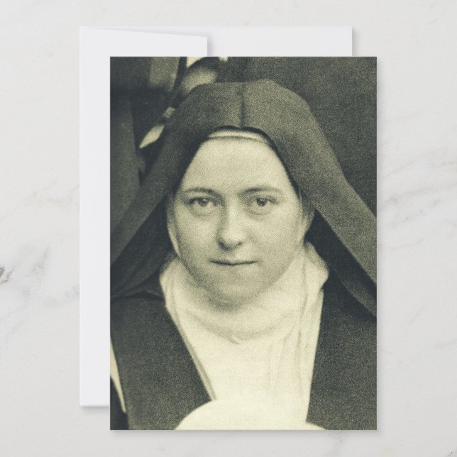 Heilige Therese des Kindes Jesus und das heilige G Einladung (Vorderseite)