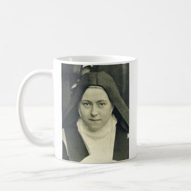 Heilige Therese des Kindes Jesus und das heilige G Kaffeetasse (Links)