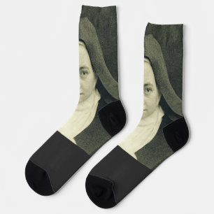 Heilige Therese des Kindes Jesus und das heilige G Socken