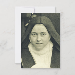 Heilige Thérèse von Lisieux Heiligenbildchen Dankeskarte