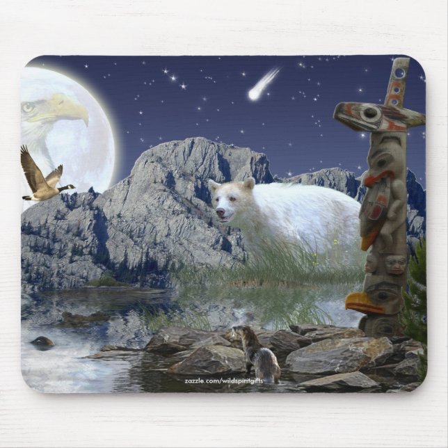 Heilige Tiere Haida Spirit Wildlife Mousepad (Vorne)