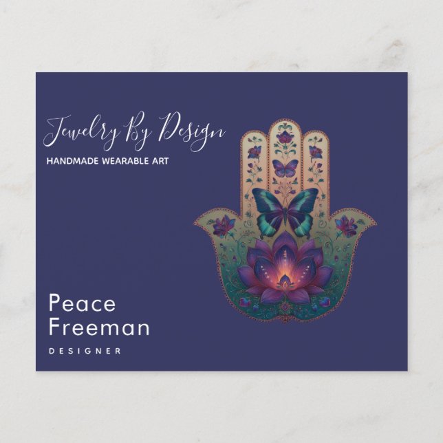 Heilige Transformation | Hamsa-Hand-Design Flyer (Hinten)