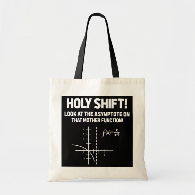 Heilige Umschalt auf die Asymptote auf dieser Mutt Tragetasche (Vorne)