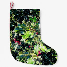 Heilige und rote Beeren Kleiner Weihnachtsstrumpf
