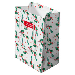 Heilige und rote Beeren Mittlere Geschenktüte