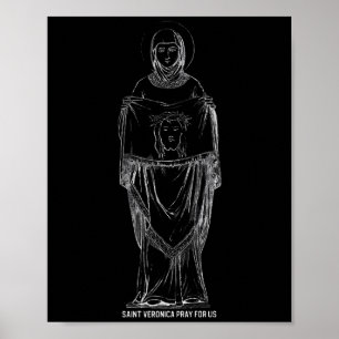 Heilige Veronika, bitte für uns, katholisch, chris Poster