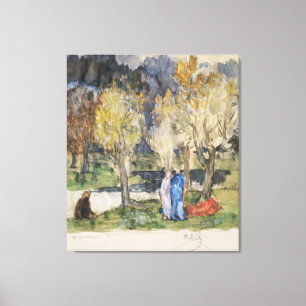 Heilige Waldung durch Pierre Puvis de Chavannes Leinwanddruck