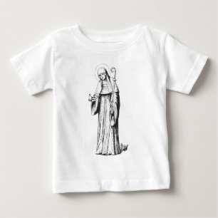 Heilige Walpurga Mittelalterliche angelsächsische Baby T-shirt
