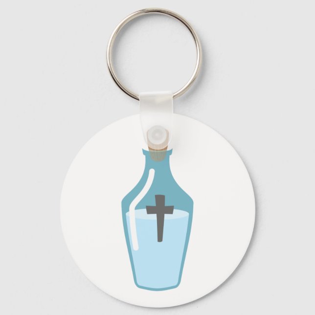 Heilige Wasserflasche Schlüsselanhänger (Vorderseite)