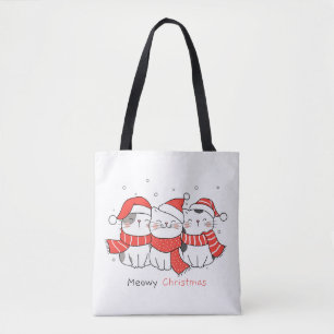 Heilige Weihnachten - Adorable festliche Katzen Tasche