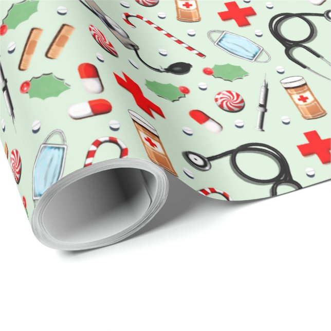 Heilige Weihnachten Geschenkpapier (Rolleneckpunkt)