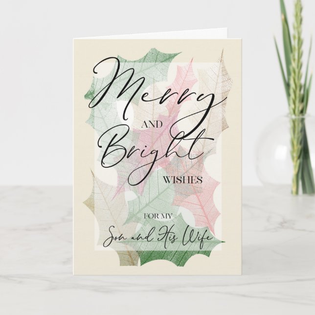 Heilige Weihnachten in Merry & Bright für Son & Eh Karte (Vorderseite)