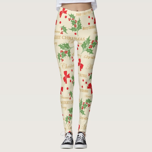 heilige Weihnachten Leggings (Vorderseite)
