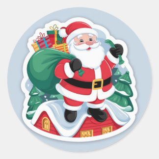 Heilige Weihnachten Runder Aufkleber
