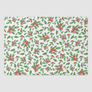 Heilige Weihnachtslieder und Beeren, rot und grün Seidenpapier