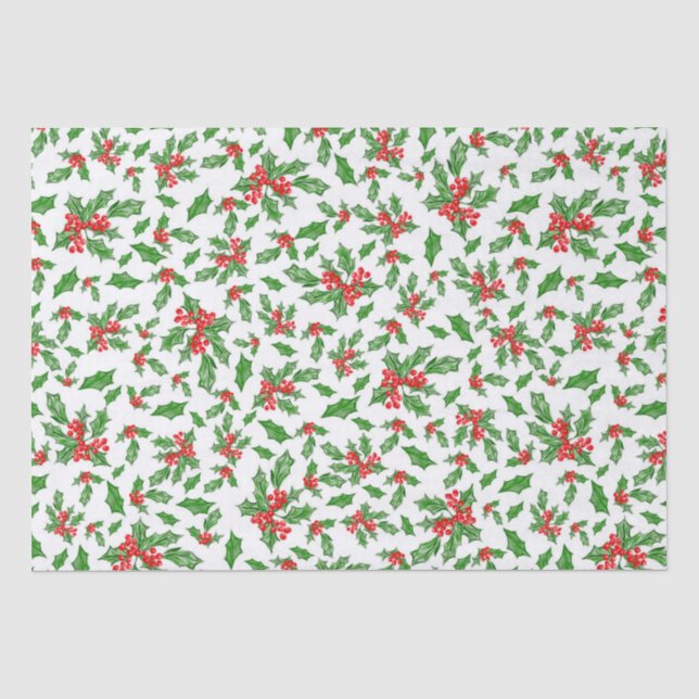 Heilige Weihnachtslieder und Beeren, rot und grün Seidenpapier (Vorderseite)
