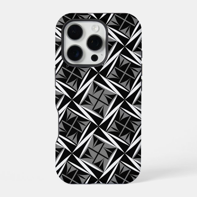 Heilige Winde in Grau iPhone 16 Pro Hülle (Rückseite)