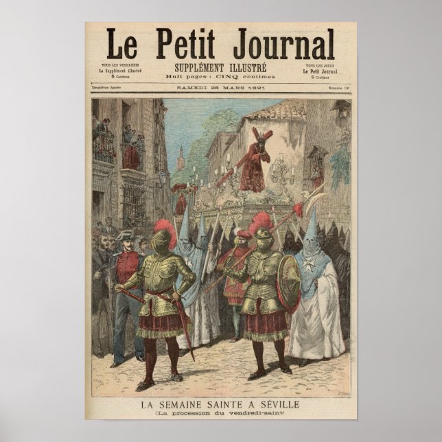 Heilige Woche in Sevilla Poster (Vorne)