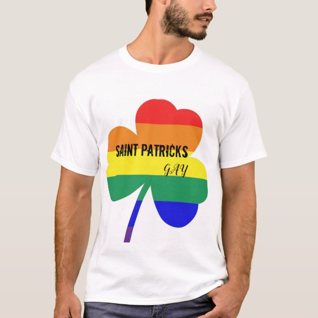 Heiligen Patrick HOMOSEXUELLES T-Shirt (Vorderseite)