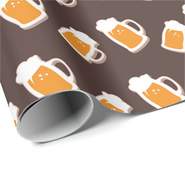 Heiligen Patrick Tagesbier-Muster-Packpapier Geschenkpapier (Rolleneckpunkt)