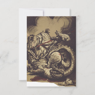 Heiligenbild Saint George und der Drache Dankeskarte