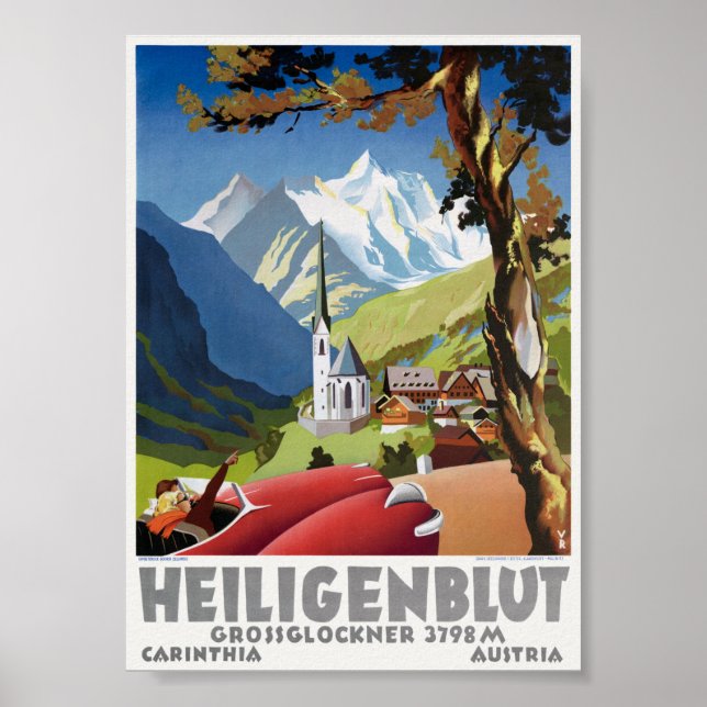 Heiligenblut Austria Vintage Poster (Vorne)