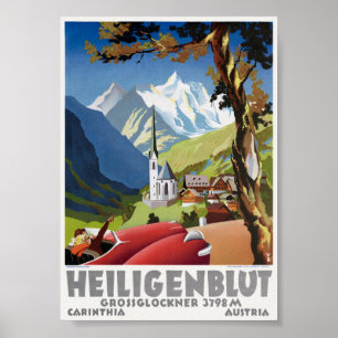 Heiligenblut Österreich Vintage Poster
