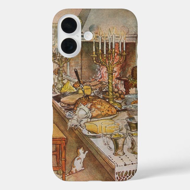 Heiliger Abend Carl Larsson 1904 iPhone 16 Hülle (Rückseite)