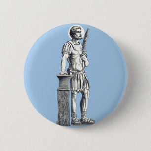 Heiliger Adrian Herculianische Garde Button
