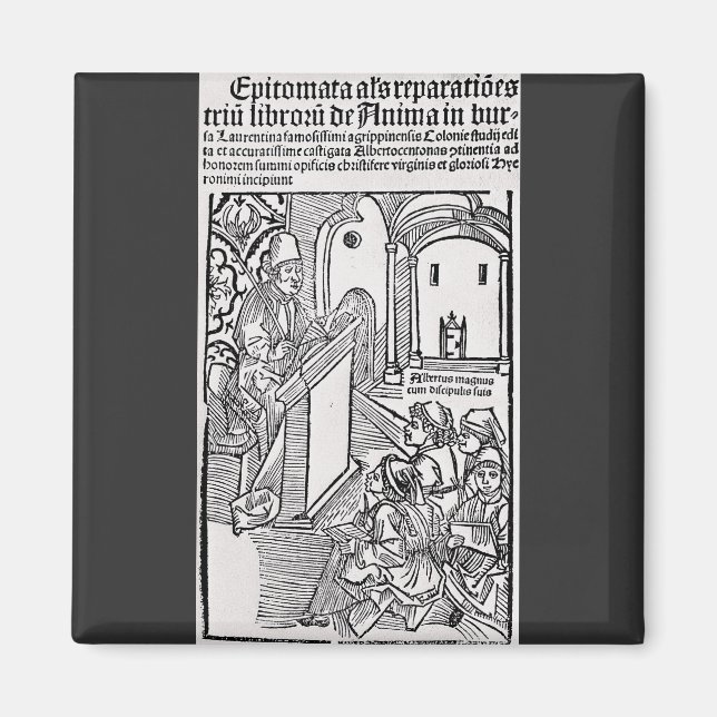 Heiliger Albert der Große Universalarzt Kunst Magnet (Vorne)