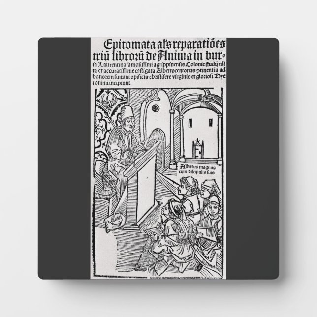 Heiliger Albertus Magnus Doktor der Kirche Fotoplatte (Vorderseite)