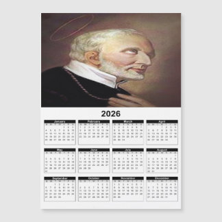 Heiliger Alphonsus Liguori 2026 Kalender Magnetkarte