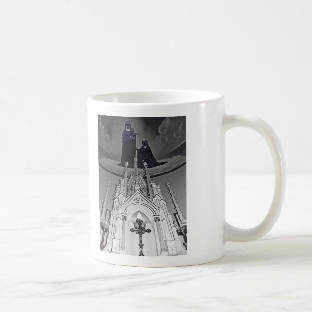 Heiliger Anne katholische Kirche auf Mackinac Kaffeetasse (Rechts)
