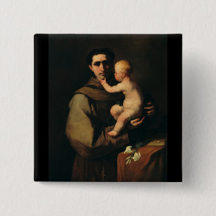 Heiliger Antonius von Padua von Luca Giordano Button