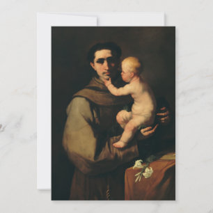 Heiliger Antonius von Padua von Luca Giordano Dankeskarte