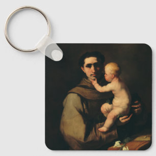 Heiliger Antonius von Padua von Luca Giordano Schlüsselanhänger
