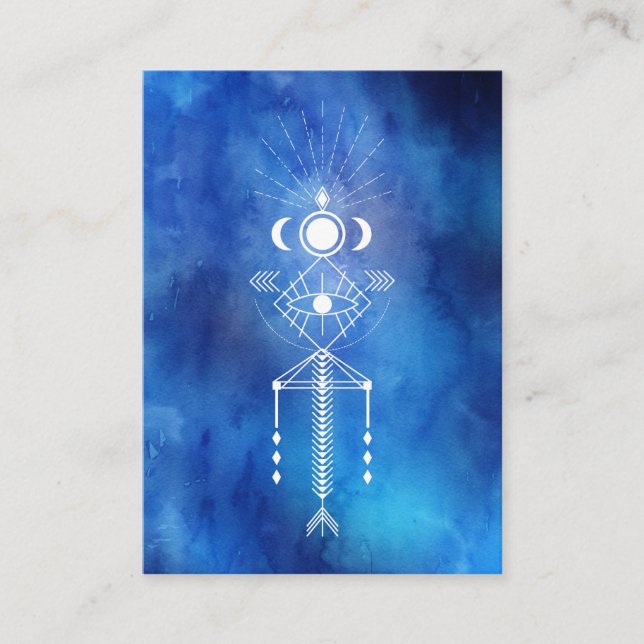 *~* heiliger Aquarellshaman-ursprüngliches Visitenkarte (Vorderseite)