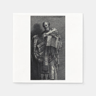 Heiliger Athanasius von Alexandria Grafik Kunst Serviette