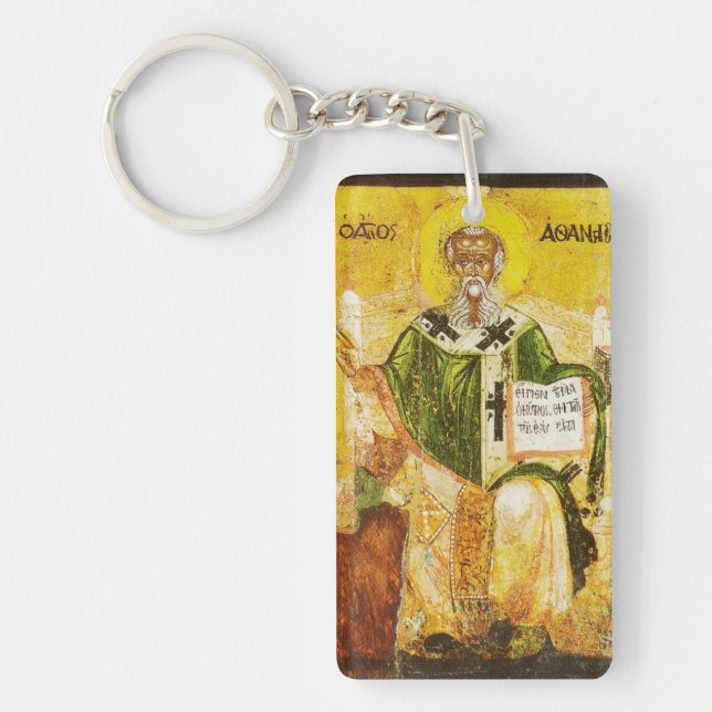Heiliger Athanasius von Alexandria Schlüsselanhänger (Vorderseite)