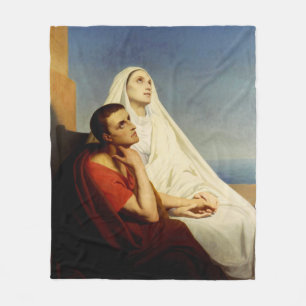 Heiliger Augustinus und Heilige Monica Fleecedecke