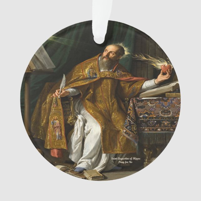 Heiliger Augustinus von Hippo Ornament (Vorderseite)
