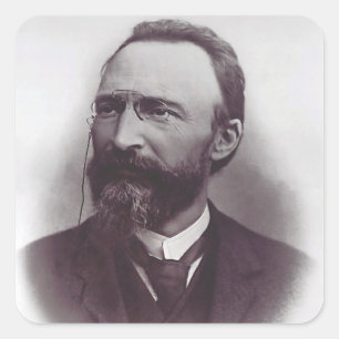 Heiliger Bartolo Longo Apostel des Rosenkranzes Quadratischer Aufkleber