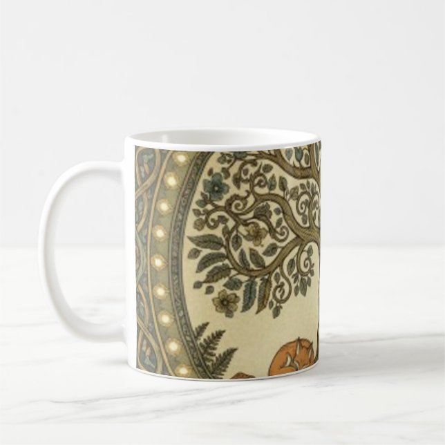 Heiliger Baum des Lebens keltische Kunst Kaffeetasse (Links)