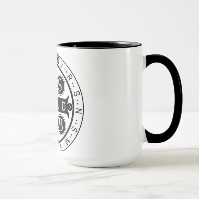 Heiliger Benedict-Medaille 15 Unze Tasse (Rechts)