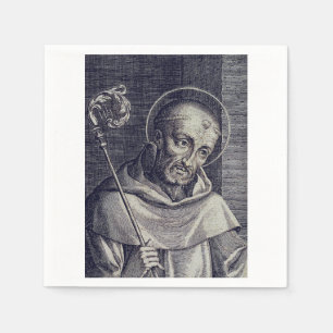 Heiliger Bernhard von Clairvaux Doctor Mellifluus Serviette