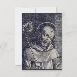 Heiliger Bernhard von Clairvaux Schutzpatron der G Dankeskarte