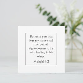 Heiliger Bibelvers, Maleachi 4:2 Schrift, Modern